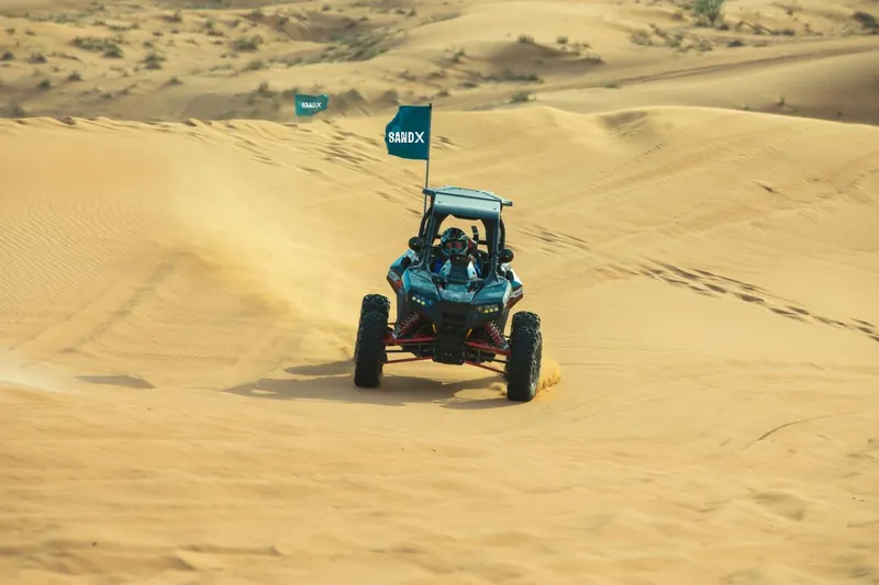 Polaris RZR RS1 driving straight towards the camera